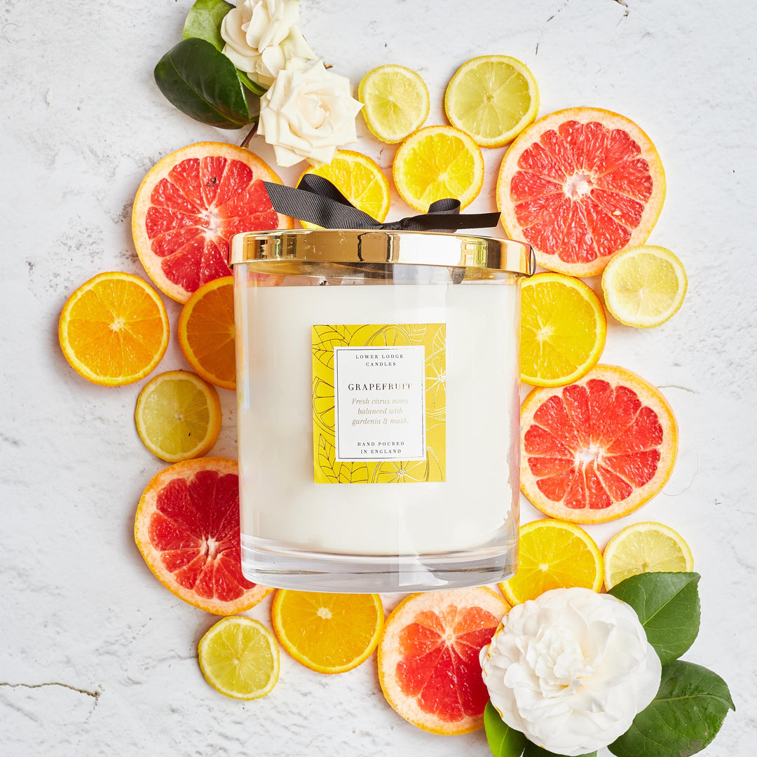 Grapefruit 2kg Luxury Scented Candle - 2Kg - Lower Lodge Candles