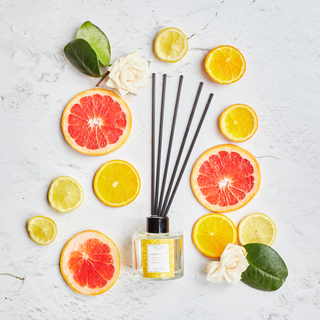 Grapefruit Scented Reed Diffuser - Reed Diffuser - Lower Lodge Candles