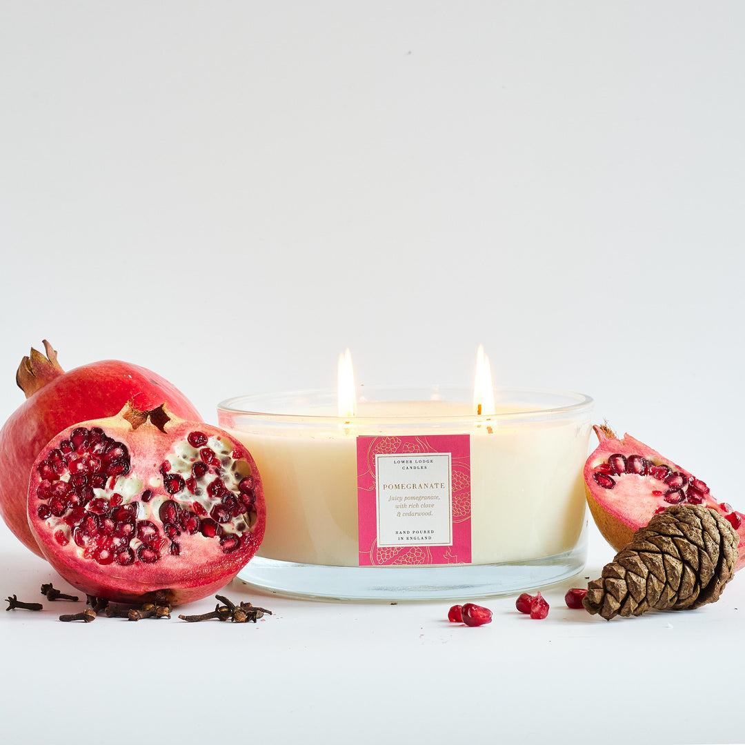 Pomegranate 740g Luxury Scented Candle - Luxury Candle - Lower Lodge Candles